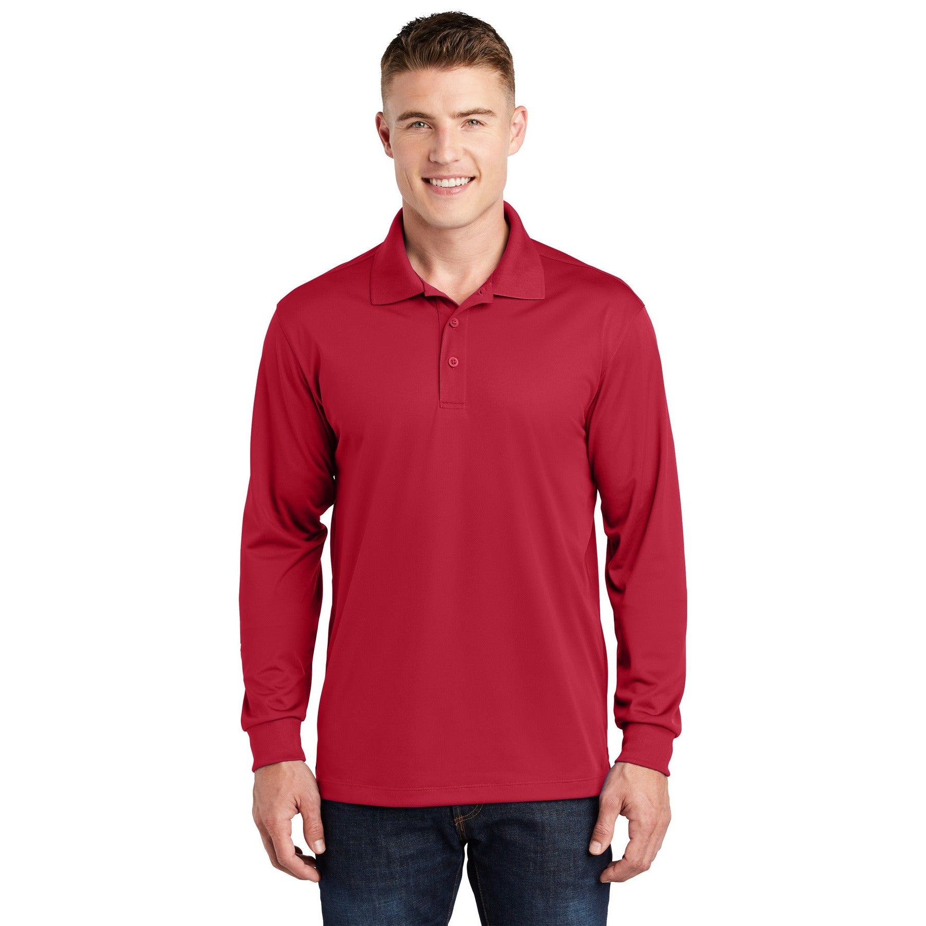 Sport-Tek-Sport-Tek® Long Sleeve Micropique Sport-Wick® Polo. ST657-MedTech-2